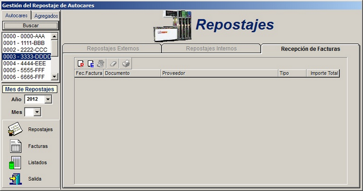Entrada de Repostajes